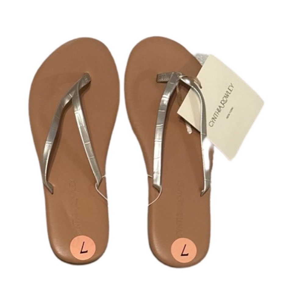 Cynthia Rowley Brown and Silver Sandals